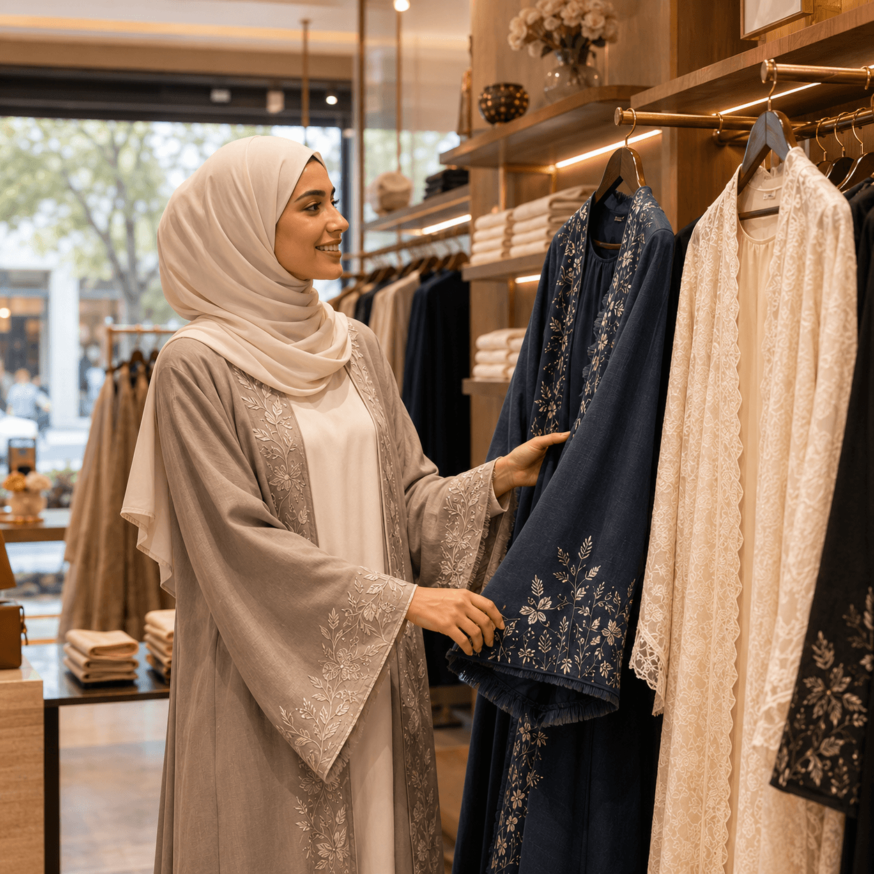 Women wearing HAYA Legacy abayas